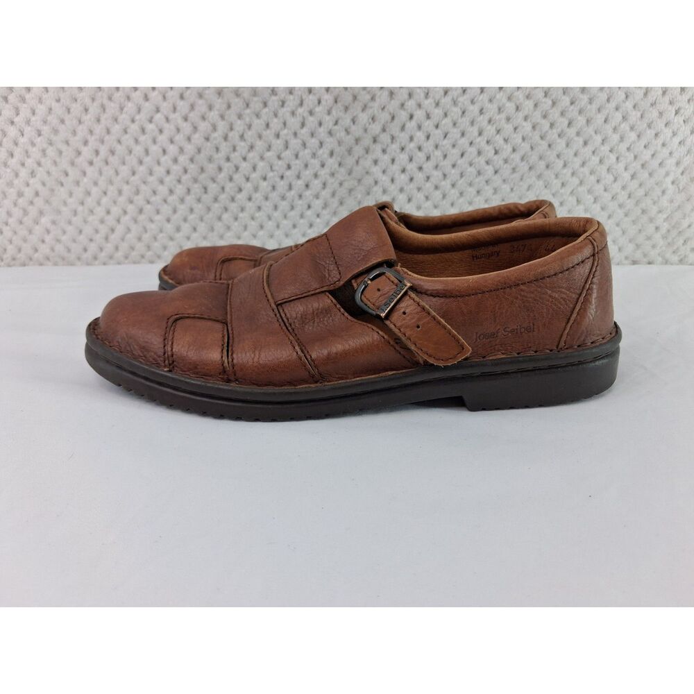 Josef Seibel Men's 44 (US 10.5) Brown Fisherman Dress Sandals